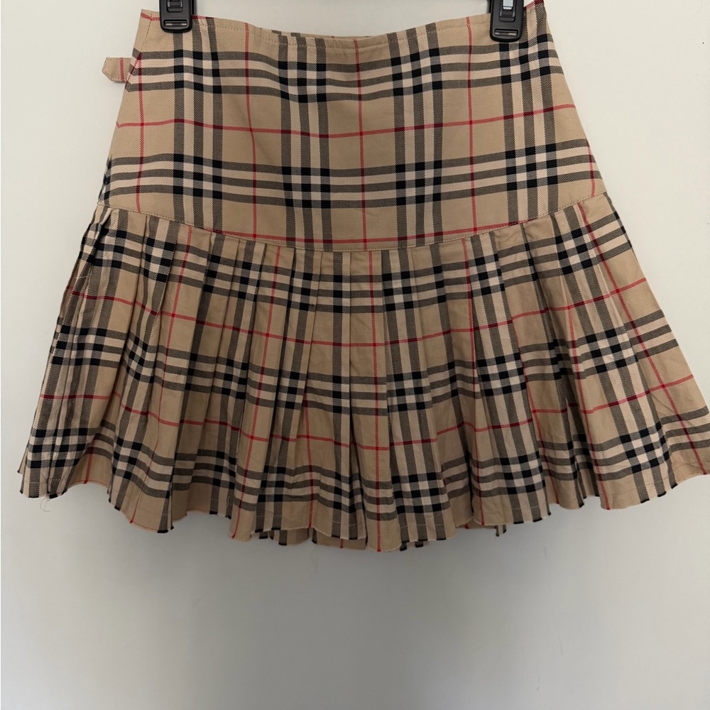 Burberry Zoe Vintage Check Asymmetrical
Kilt Mini Skirt Size M - Picture 9 of 12